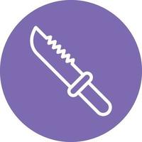 estilo de icono de cuchillo vector