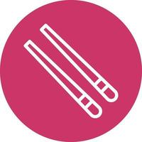 Chopsticks Icon Style vector