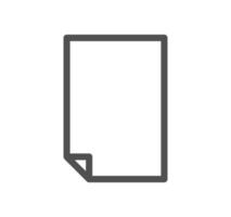 Document icon outline and linear vector. vector