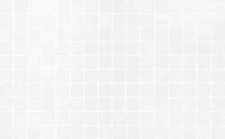 Abstract white mosaic tile texture background photo