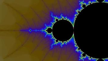Beautiful zoom into the infinite mathematical mandelbrot set fractal. video