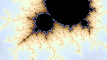 schöner Zoom in das unendliche mathematische Mandelbrot-Mengen-Fraktal. video