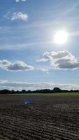 View of an agriculturally used field on a sunny day. video