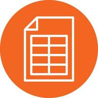 Spreadsheet Icon Style vector