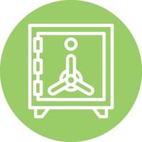 Safe Box Icon Style vector
