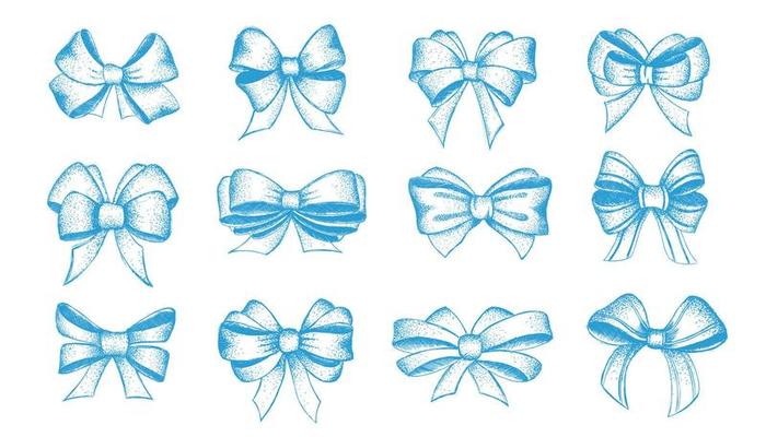 Bow hand drawn