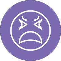 Upset Icon Style vector