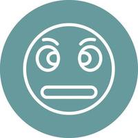 Rolling Eyes Icon Style vector