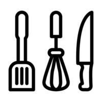 Kitchen Utensils Icon Design vector