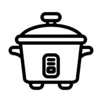 Rice Cooker Icon Design vector