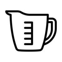 diseño de icono de taza medidora vector