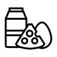 diseño de icono de productos lácteos vector