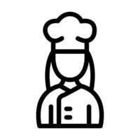 diseño de icono de señora chef vector