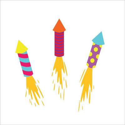 fireworks design illustration. party element icon, sign and symbol.