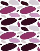 Seamless pattern with purple pebbles. Background of pink stone of different sizes vector