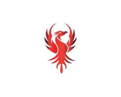 Abstract Creative Phoenix Bird Logo Vector Icon Design Illustration.