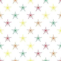 Seamless pattern with colorful stars for fabric. Kids background for textile. vector