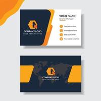 Professional business card template vector