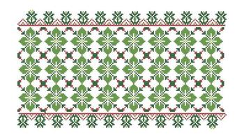 Seamless knitting embroidered pattern vector illustration with trendy color