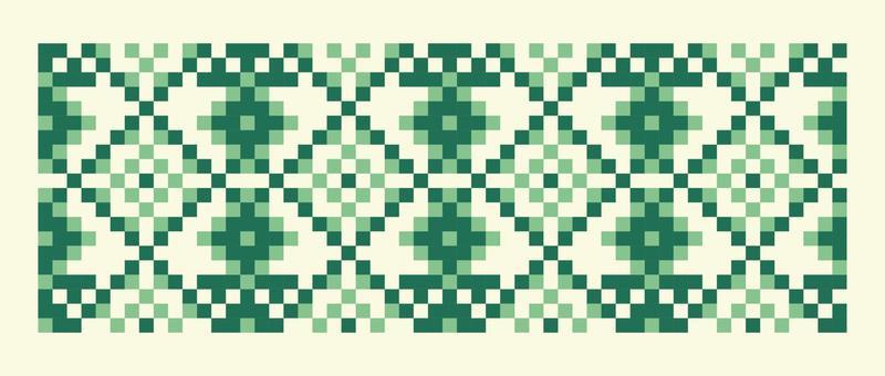 Seamless knitting embroidered pattern vector illustration with trendy color