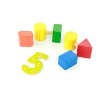 Colorful wooden toys photo