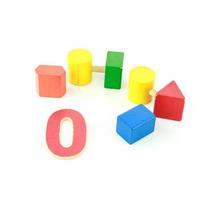 Colorful wooden toys photo