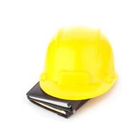 Construction industry education concept on white photo