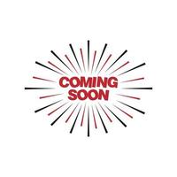 stylish coming soon sign vector