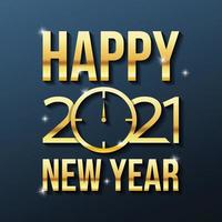 Happy new year 2021 background vector