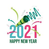 Happy new year 2021 background vector