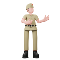 personaje veterano señalando png