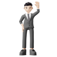 Business Man Raise Hand png