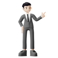 Business Man Pointing Right png