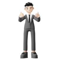 Business Man Give Thumbs Up png