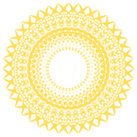 ilustración de mandala de oro png