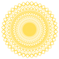 ilustración de mandala de oro png
