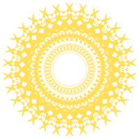 ilustração de mandala de ouro png