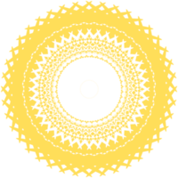 ilustração de mandala de ouro png