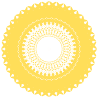 ilustración de mandala de oro png