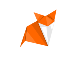 Origami-Kunstdesign - Fuchs png