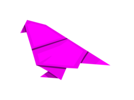 Origami art design - bird png