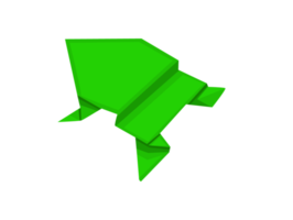 diseño de arte de origami - rana png