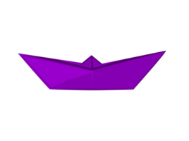 diseño de arte de origami - barco png