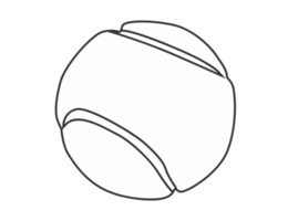 pelota deportiva - arte de línea de pelota de tenis png