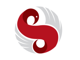 Bird circle logo icon png