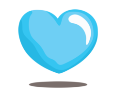 drijvend blauw liefde voor Valentijn ontwerp png