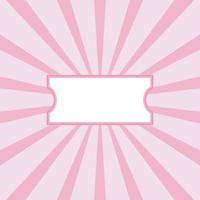 Fondo de vector abstracto de color rosa con cupón y rayos. ilustración vectorial grunge retro con un fondo de círculo blanco. diseño abstracto de rayos de sol. sol naciente vintage o rayo de sol, explosión de sol retro