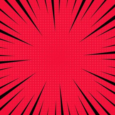 Black color sunburst with background, halftone background. Retro background with sun beam. Comic rays. Black sunbeams. Pop art halftone background, comics style. Vector Illustration