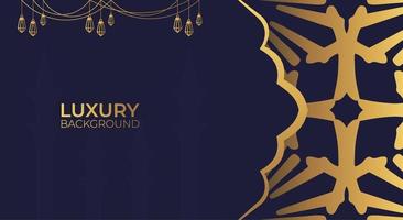 Luxury Islamic background with golden Arabic pattern Islamic eastern style Arabic. Ramadan Style Decorative Mandala. Suitable for themes with Islamic nuances vector