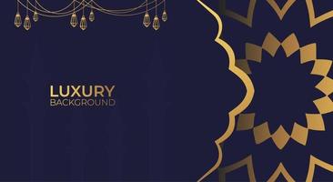 Luxury Islamic background with golden Arabic pattern Islamic eastern style Arabic. Ramadan Style Decorative Mandala. Suitable for themes with Islamic nuances vector